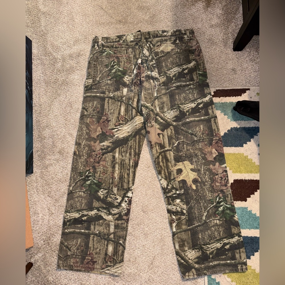 Vintage Mossy Oak Woodland Camouflage Pants in Green and Brown - Picture 3 of 3